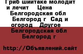 Гриб шиитаке молодит и лечит! › Цена ­ 1 850 - Белгородская обл., Белгород г. Сад и огород » Другое   . Белгородская обл.,Белгород г.